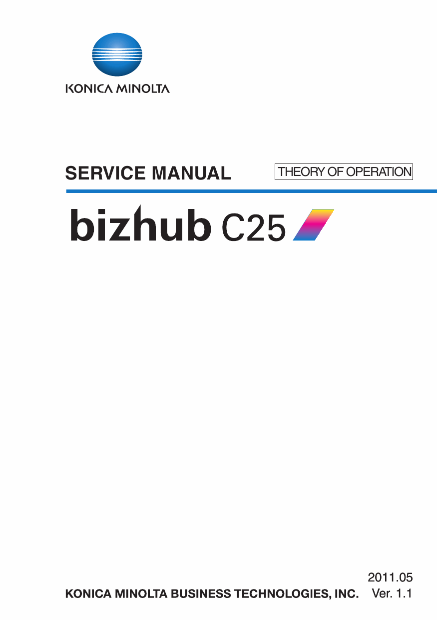 Konica-Minolta bizhub C25 THEORY-OPERATION Service Manual-1